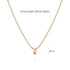 Initials Brick Alphabet Letter Necklace Rose Gold Layered Steel Jewellery